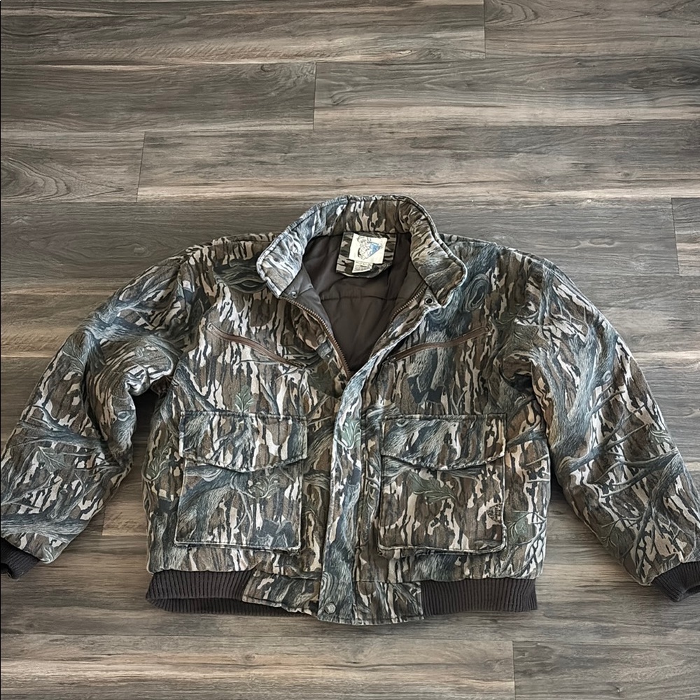 Vintage Mossy Oak Treestand Camo hunting jacket